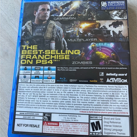 Call of Duty: Infinite Warfare (PlayStation 4, 2016) - Picture 2 of 4